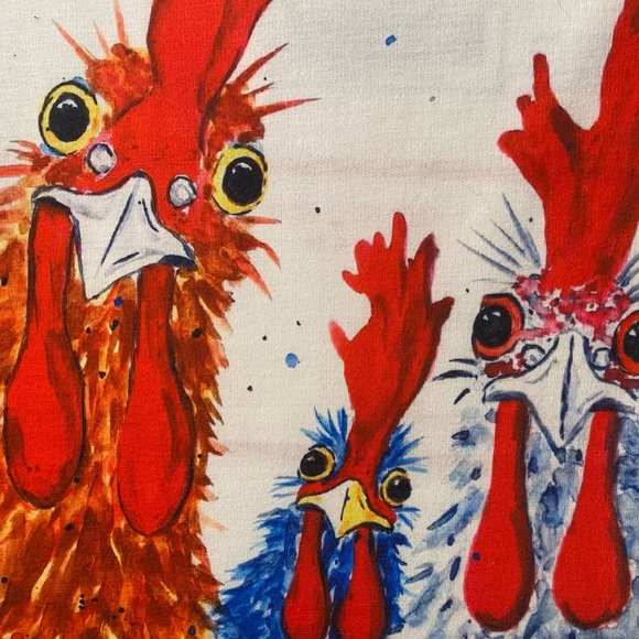 NO LABEL Funny Chicken Baseball Style T-Shirt - Picture 13 of 16